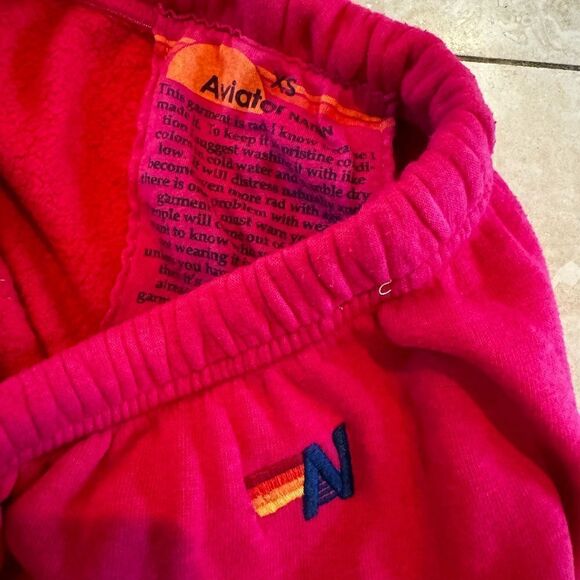 AVIATOR NATION pink with blue stripes XS - Picture 3 of 7